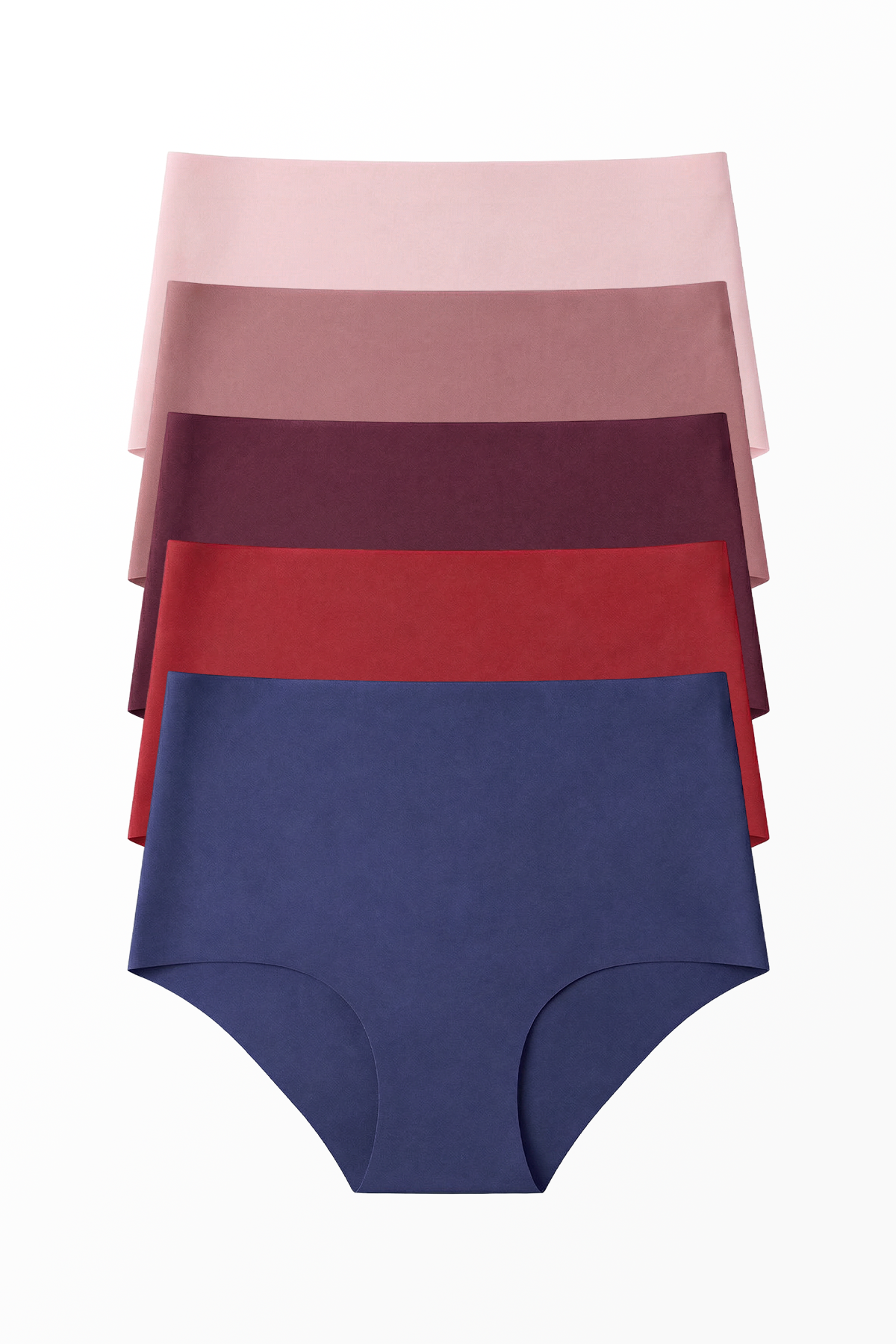 5'li Lazer Kesim Dikişsiz Kadın Külot - Karışık Set 1