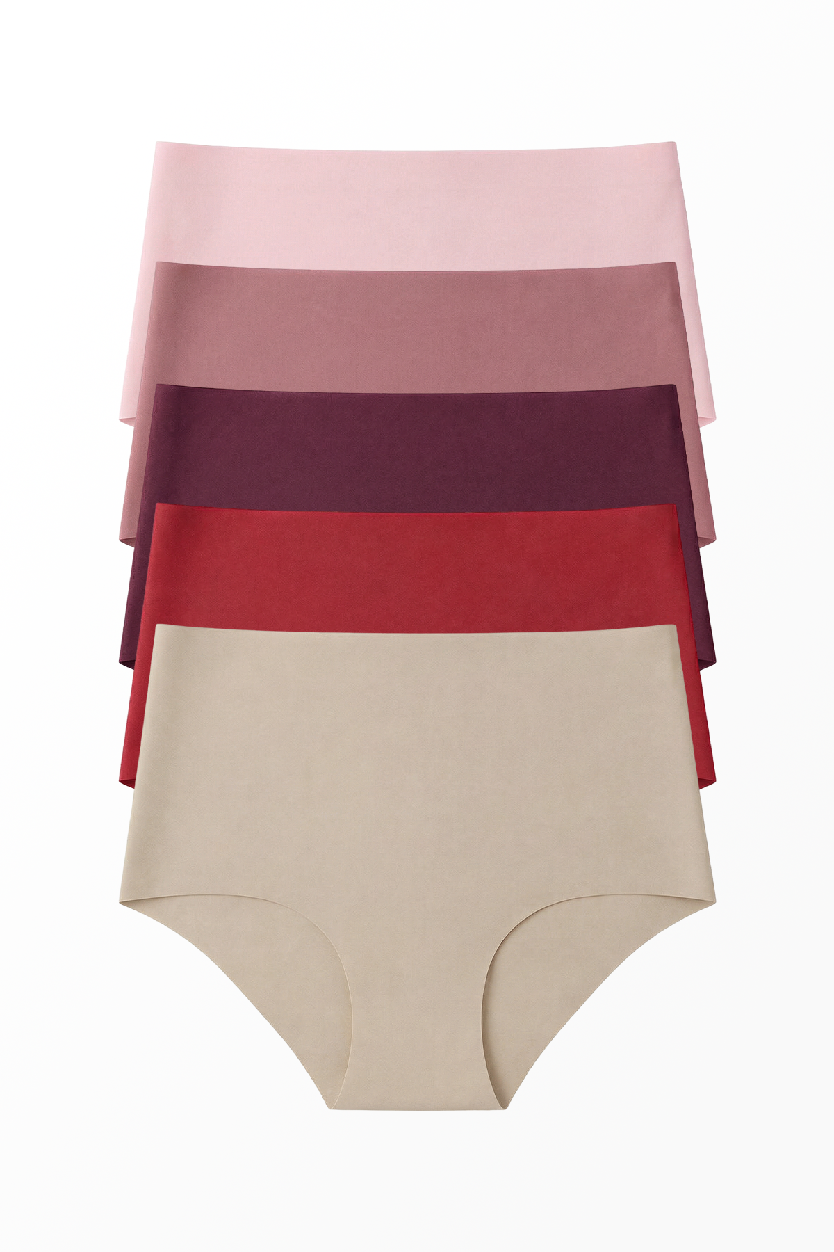 5'li Lazer Kesim Dikişsiz Kadın Külot - Karışık Set 2