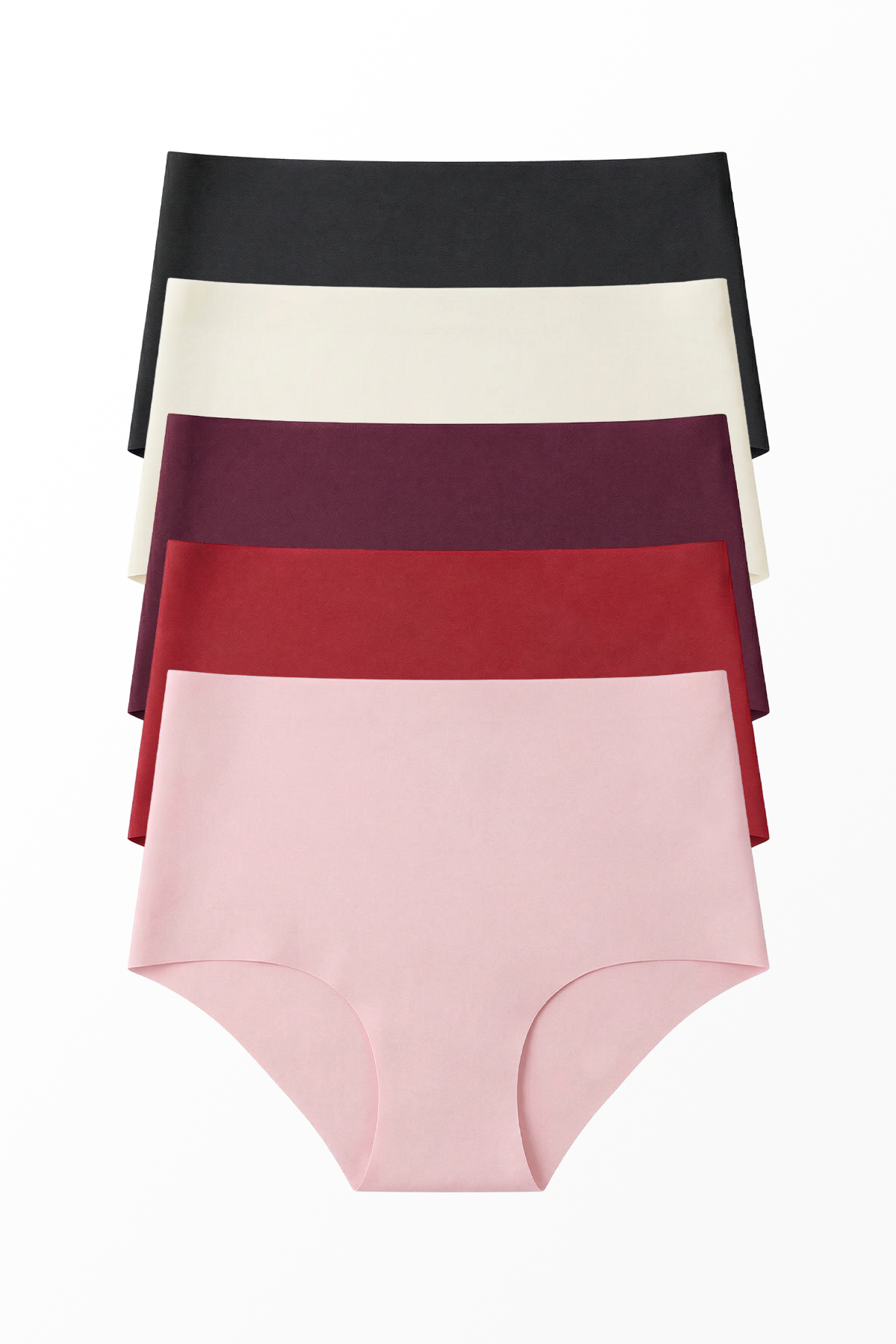 5'li Lazer Kesim Dikişsiz Kadın Külot Seti - Karışık Set 3