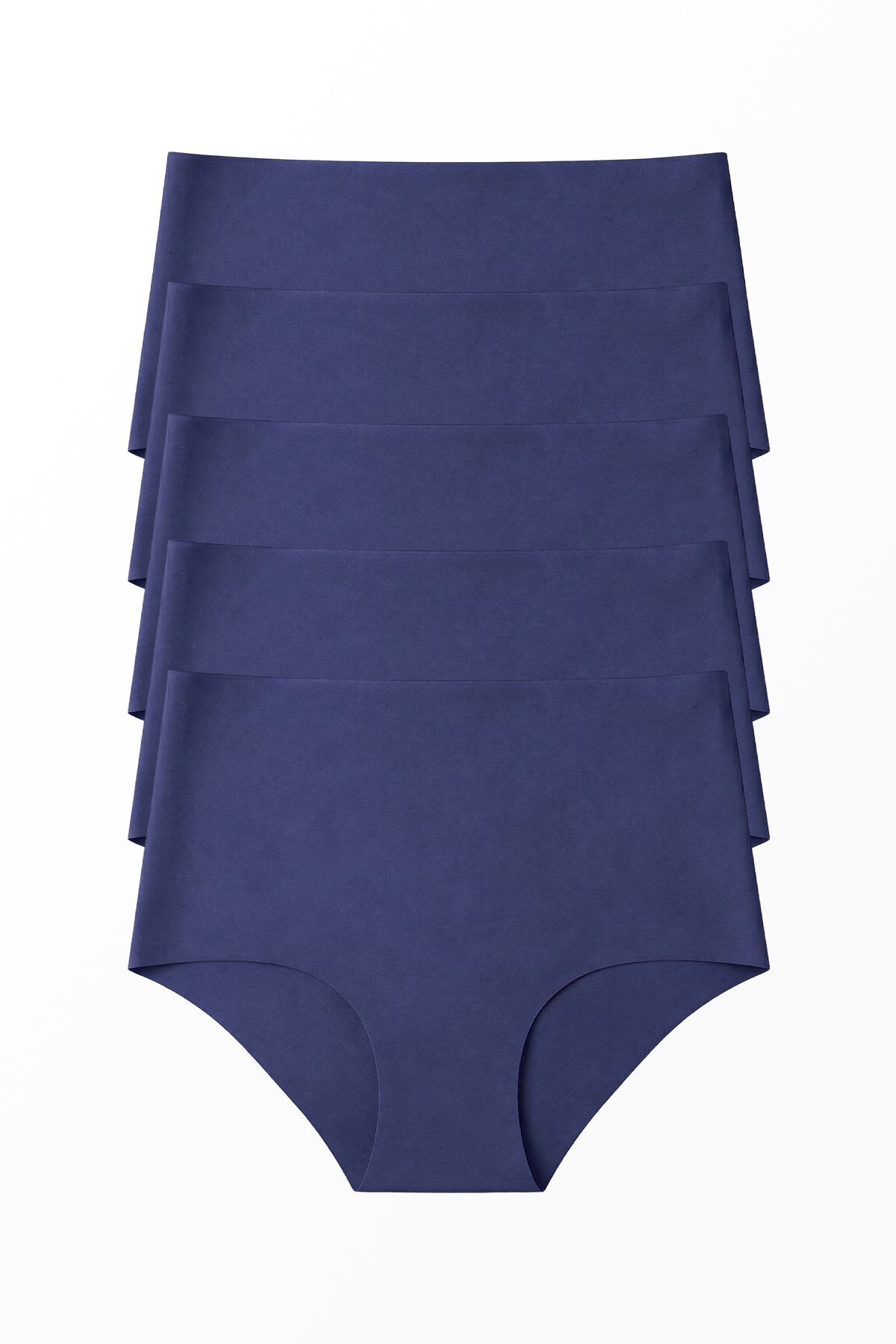5'li Lazer Kesim Dikişsiz Kadın Külot Seti - Lacivert